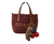Coach Mini City Gingham Straw Tote Crossbody Bag