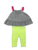 Neon Summer Lights Ruffle Tiered Tunic and Leggings Set