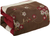 7 Piece Comforter Set Brown Red Floral Modern Bedding