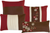 7 Piece Comforter Set Brown Red Floral Modern Bedding