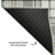 5' X 8' Charcoal Ivory And Gold Plaid Washable Area Rug With UV Protection