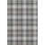 5' X 8' Charcoal Ivory And Gold Plaid Washable Area Rug With UV Protection
