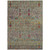 3' X 5' Green Red And Navy Blue Floral Washable Indoor Outdoor Area Rug