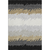 10' X 14' Black Beige And Silver Striped Washable Area Rug With UV Protection