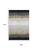 10' X 14' Black Beige And Silver Striped Washable Area Rug With UV Protection