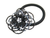 Bead & Bugle Flower Elastic Ponytail Holder