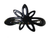Daisy Black Barrette 