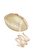 Golden Football Clutch Crossbody Bag