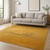 7' X 9' Yellow And Brown Chevron ,Washable, Area Rug