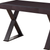 47" Espresso Wood X-Shape Writing Desk