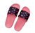 Navy Leopard Print Slide Sandals