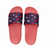 Navy Leopard Print Slide Sandals