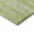 8' Artichoke Green And Ivory Striped Washable Round Rug With UV Protection