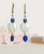 Millefiori Glass Heart Bead Earrings