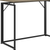 40" Gray and Black Wood and Stainless Steel Sled Computer Desk