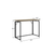 40" Gray and Black Wood and Stainless Steel Sled Computer Desk