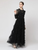 Elegant Ruffle Layered Mesh Lace Dress