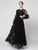 Elegant Ruffle Layered Mesh Lace Dress