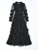 Elegant Ruffle Layered Mesh Lace Dress