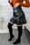 Remember Me Pleated Faux Leather Skirt