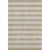 10' X 14' Beige And Taupe Striped Washable Area Rug With UV Protection