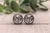 HP Heart Glass Stud Earrings