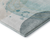 10' X 14' Beige Ivory And Teal Abstract Washable Area Rug With UV Protection