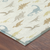 3' X 5' Ivory And Beige Geometric Washable Indoor Outdoor Area Rug
