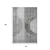 10' X 14' Charcoal Gold And Silver Geometric Washable Area Rug With UV Protection