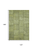 10' X 14' Fern Green And Gray Patchwork Washable Area Rug With UV Protection