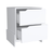 17" White Wood Nightstand
