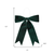 Set of Two Green Shatterproof Bows