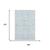 10' X 14' Sky Blue And Ivory Animal Print Washable Area Rug With UV Protection