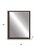 43" Bronze Wood Accent Mirror
