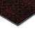 5' X 8' Red And Black Medallion Washable Area Rug With UV Protection