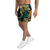 Green and Yellow African Print Athleisure Men's Shorts