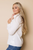 White Stand Collar Ruffles Textured Shirt