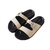 Womens Open Toe Comfort Flat Sandals Single Buckle Adjustable Straps Flat Slides