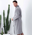 Men's Plush Lined Double Layer Microfiber Robe