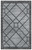 5' X 8' Gray And Black Geometric Hand Tufted Area Rug