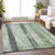 Striped Washable Indoor Outdoor Area Rug