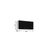 39" Black and White Wood Wall Mounted Accent Cabinet With Two Doors