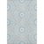10' X 14' Denim Blue And Ivory Geometric Washable Area Rug With UV Protection
