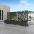 47" X 47" Black Metal Rectangular Planter Box