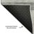 5' X 8' Gray And Ivory Abstract Washable Area Rug With UV Protection