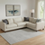 10' X 14' Gray And Ivory Abstract Geometric Washable Area Rug With UV Protection