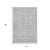 10' X 14' Gray And Ivory Abstract Geometric Washable Area Rug With UV Protection
