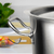 12" Silver Stainless Steel Stock Pot