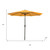 9' Gold Polyester Octagonal Tilt Market Patio Umbrella