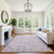 10' X 14' Plum And Gray Geometric Washable Area Rug With UV Protection